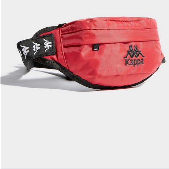 red and black fanny pack